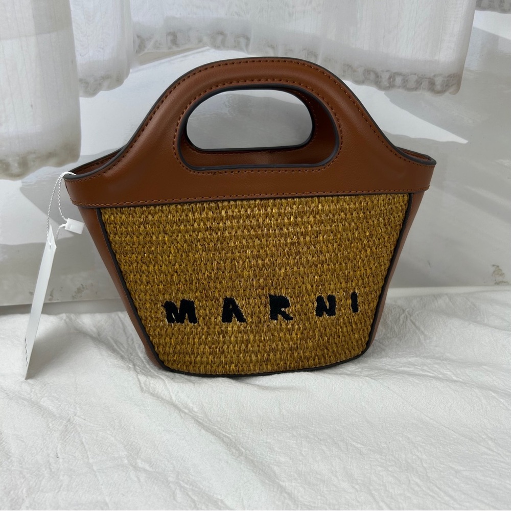 MARNI Tropicalia small Tote bag in brown